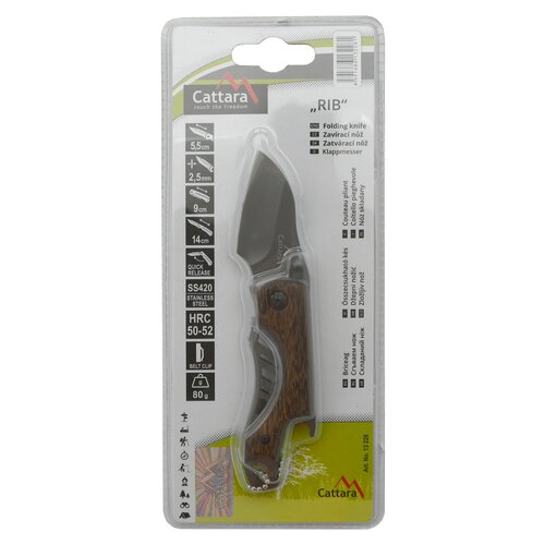 Cattara Schließmesser RIB mit Sicherheitsverschluss, 14 cm