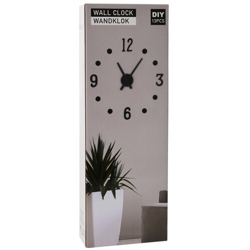 Selbstklebende Uhr NUMBER, Durchmesser 40 cm