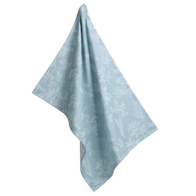 Kela Geschirrtuch Svea, blau, Blätter, 70 x 50 cm