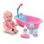 Addo Puppe mit Badewanne und Zubehör, 30 cmrosa  ,