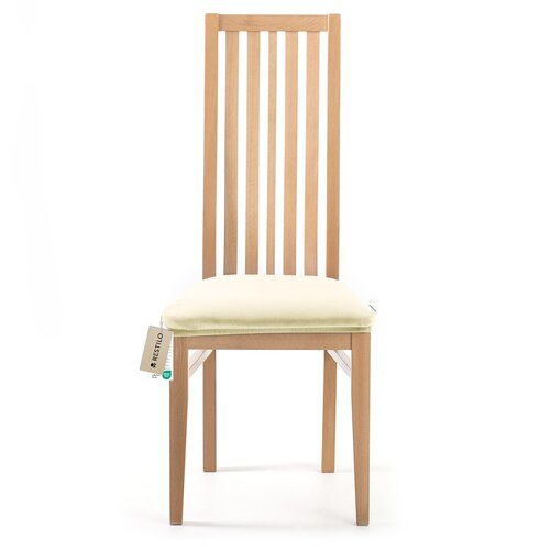 Restilo Spannbezug für Stuhlsitz Sento cremefarben, 40 x 40 + 5 cm