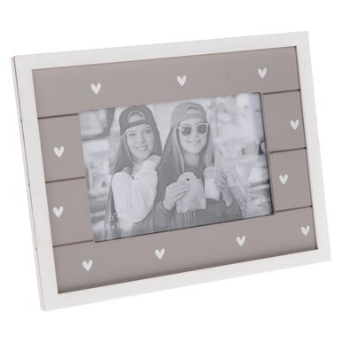 Leseni fotoramka So much hearts rjava, 22 x 17 cm