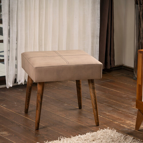 Polsterhocker Urga Beige