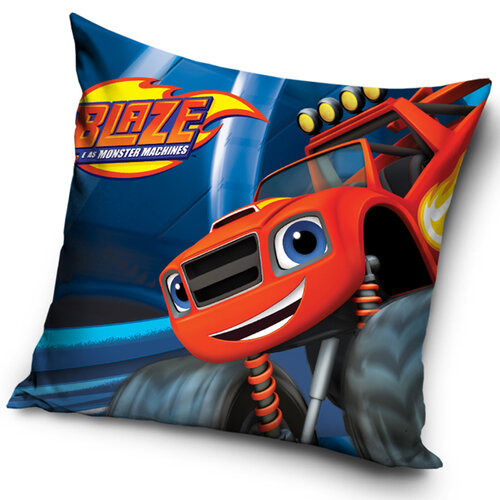 Párnahuzat Flamingó és négykerekűek, piros monstertruck, 40 x 40 cm akciós termékkép 1