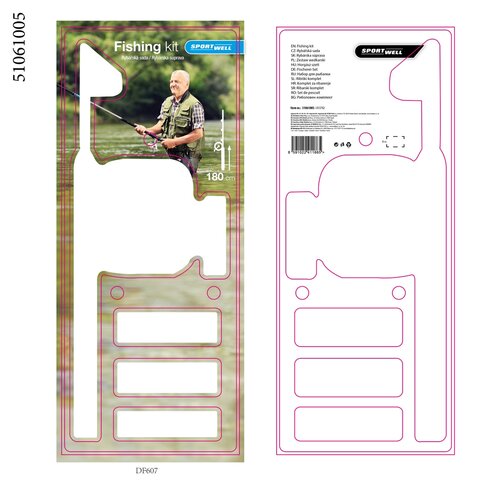 Sportwell Ribolovni komplet s teleskopsko palico, 180 cm