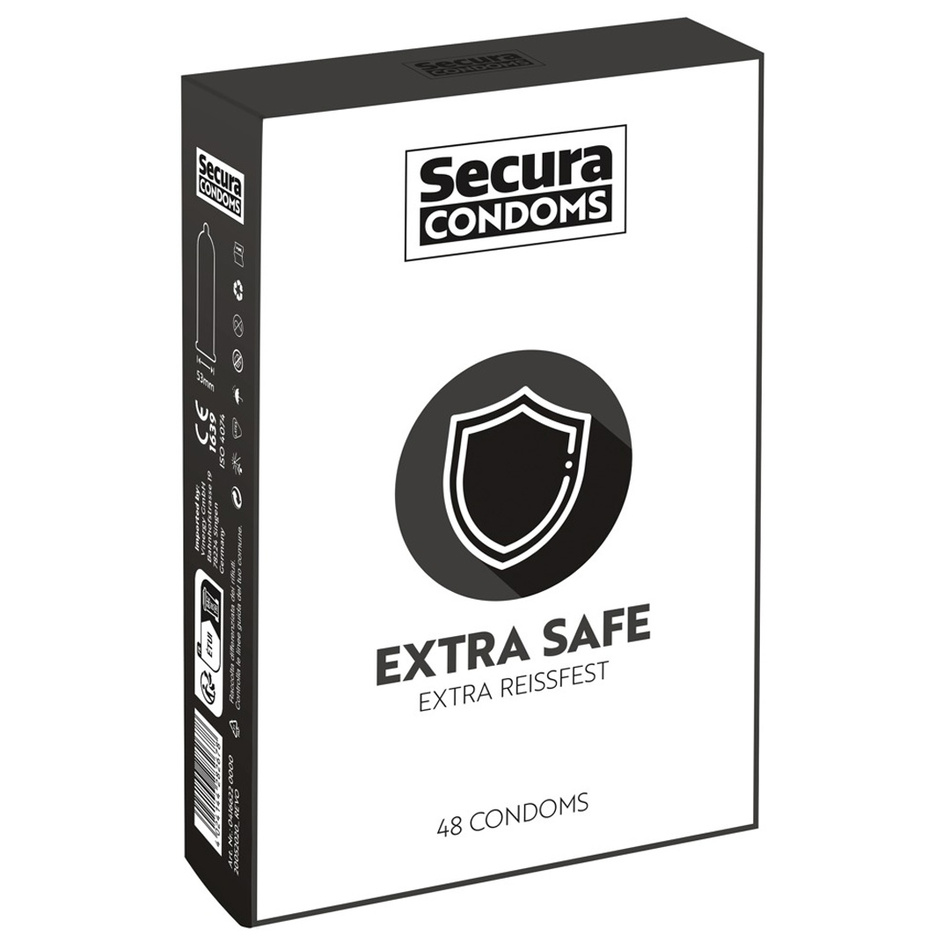 Levně Kondomy Secura Extra Safe, 48 ks