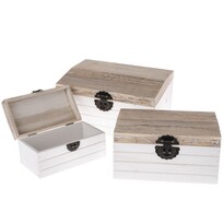 Set de cutii decorative Wood, de depozitare, 3 buc.