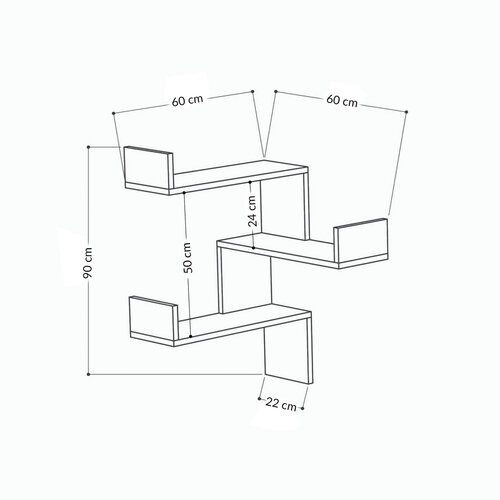 Rafturi Luxe Oak