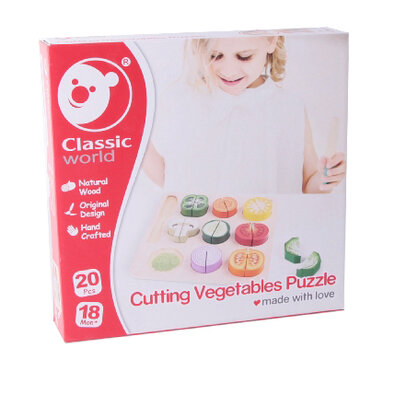 Set Classic world Legume, din lemn, 20 piese