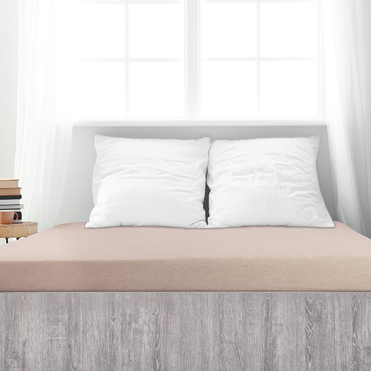 4Home Prześcieradło frotte Premium kawa, 90 x 200cm, 90 x 200 cm