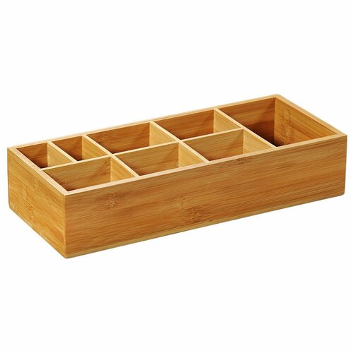 Kesper 70855 Univerzális bambusz szervező, 36 x 15x 7,5 cm