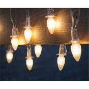 Łańcuch świetlny Szyszka, 20 żarówek LED Filament,przezroczysty kabel, podstawowy