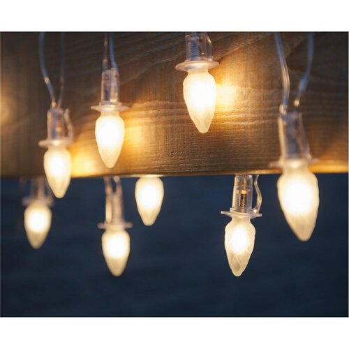 Svetelná reťaz Šiška, 20 LED žiaroviek Filament, číry kábel, základná