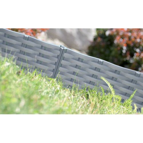 Travní lem Rattan rjava, 390 cm
