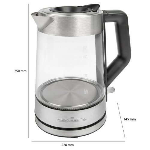ProfiCook WKS 1190 G elektromos vízforraló, 1,7 l
