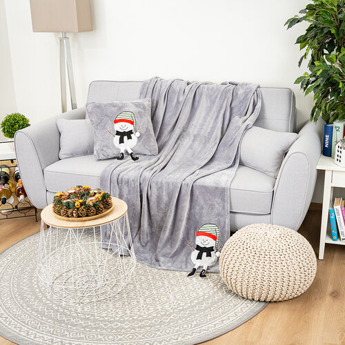 4Home Різдвяний плед Frosty Snowman, 150 x 200 см