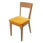 Pernă de scaun B.E.S. Petrovice cu șnururi, galben, 40 x 40 cm