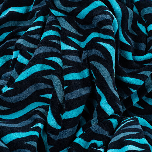 4Home Decke Lammfelloptik Blue Wave, 150 x 200 cm