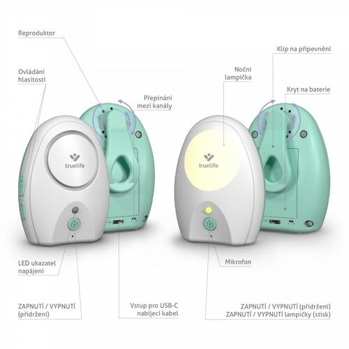 Cyfrowa niania elektroniczna TrueLife NannyTone VMPocket baby