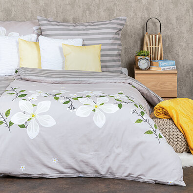 4Home Baumwollbettwäsche Jasmine Love, 160 x 200 cm, 70 x 80 cm