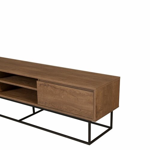 Televízny stolík Rodez Walnut and Black II