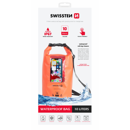 SWISSTEN Wasserdichter Schwimmkoffer 10 l