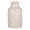 Keramikvase mit Wiesenblumenmotiv, beige, Durchmesser 19 cm x 31 cm