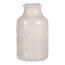 Keramikvase mit Wiesenblumenmotiv, beige, Durchmesser 19 cm x 31 cm