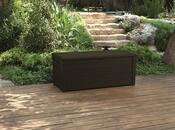 Cutie de depozitare pentru grădină KeterBRIGHTWOOD 454 l, maro
