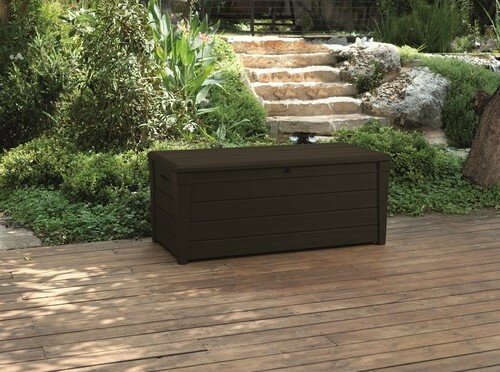 Záhradný úložný box Keter BRIGHTWOOD 454 l, hnedý