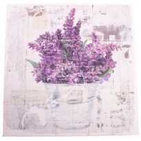 Tablou pe pânză cu levănțică Vintage, 28 x 28 cm Tablou pe pânză cu levănțică Vintage, 28 x 28 cm