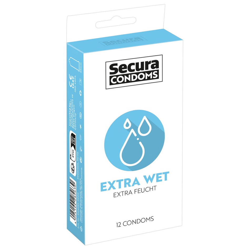 Levně Kondomy Secura Extra Wet, 12 ks