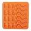 Orion Silikonform GUMMIBÄRCHEN/WÜRME 19 x 19 x 1 cm, orange