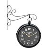 Metallwanduhr Clemente schwarz, 29 x 9 x 39 cm