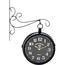 Металевий настінний годинник Clemente чорний, 29 x 9 x 39 см