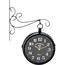 Metallwanduhr Clemente schwarz, 29 x 9 x 39 cm