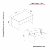 Stolik konferencyjny Akilli White