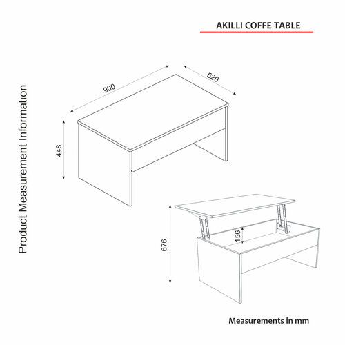 Couchtisch Akilli White
