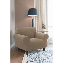 Stretchbezug für Sessel Denia Nussbaum , 70 - 110 cm