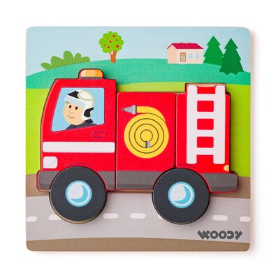 Woody Puzzle Baby Pompier