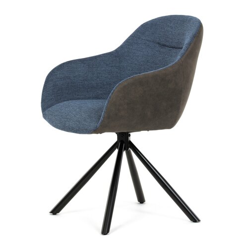 Set de scaune de sufragerie cu mecanism deîntoarcere DCH-Y1143 BLUE2, 2 buc.