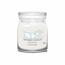 Yankee Candle Signature Clean Cotton  illatos gyertya közepes üvegben, 368 g