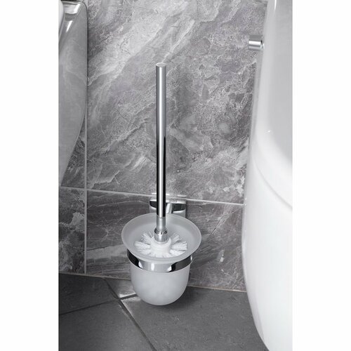 SAPHO XQ301 X-Square WC štětka nástěnná, stříbrná
