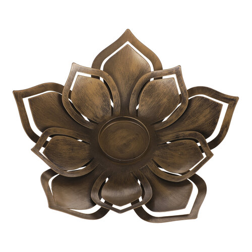 Metalowy świecznik Floracion, 27 x 25 x 4 cm
