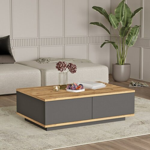 Konferenčný stolík Frem Anthracite and Atlantic Pine