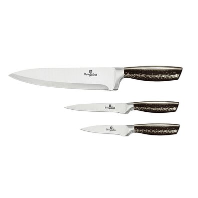 Berlinger Haus 3-częściowy komplet noży Carbon PRO Line BlackSmith
