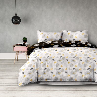 Restilo Floral rain flanel ágynemű, 160 x 200 cm, 2 db 70 x 80 cm