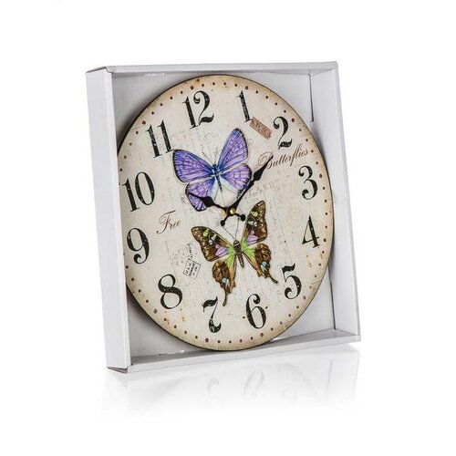 Nástenné hodiny Butterflies, pr. 34 cm