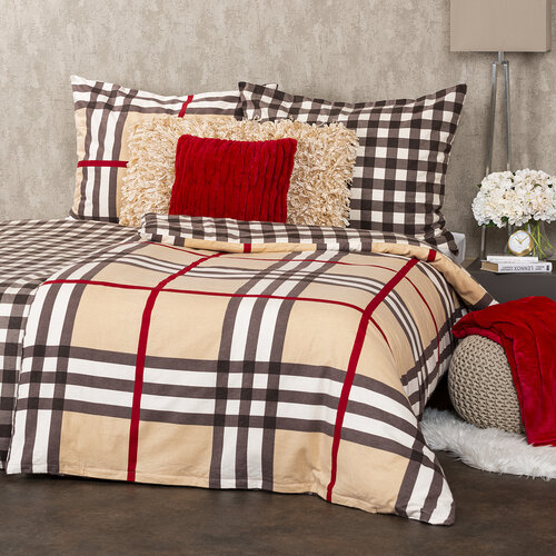 Lenjerie de pat din flanelă 4Home Cub, 140 x 200 cm, 70 x 90 cm
