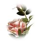Umelá kvetina Čajová ruža ružová, 47 cm
